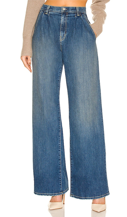 NILI LOTAN Flora Trouser Jean in Blue