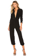 Norma Kamali Shirt Jog Jumpsuit in Black - Combinaison de jogging chemise Norma Kamali en noir - Norma Kamali 黑色衬衫慢跑连身裤 - Norma Kamali Shirt Jog Jumpsuit in Schwarz - Norma Kamali 셔츠 조그 점프수트블랙 색상 - Tuta da jogging Norma Kamali Shirt in nero