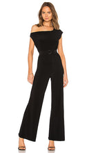 Norma Kamali Drop Shoulder Jumpsuit in Black - Norma Kamali - Combinaison à épaules tombantes en noir - Norma Kamali 黑色落肩连身裤 - Norma Kamali Overall mit tief angesetzter Schulterpartie in Schwarz - Norma Kamali 드롭 숄더 점프수트블랙 색상 - Tuta Norma Kamali con spalle scese in nero