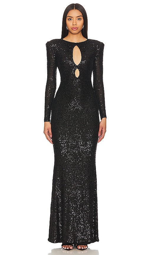 Nookie Rosalia Gown in Black