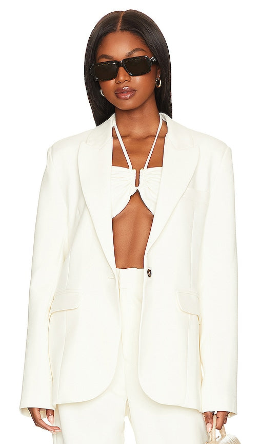 NONchalant Label Luciana Blazer in White