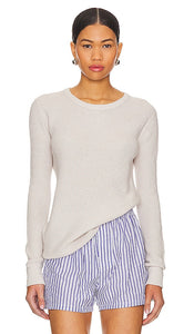 NSF Taj Thermal Sweater in Taupe