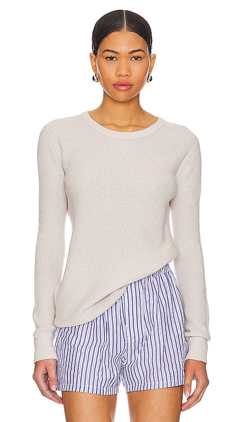 NSF Taj Thermal Sweater in Taupe