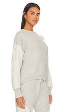 NSF Cj Reverse Sleeve Crewneck Sweatshirt in Light Grey