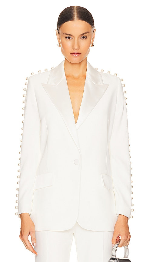 Nadine Merabi Charlotte Blazer in White