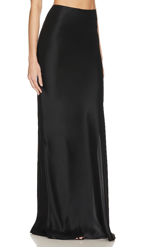 Nafsika Skourti Long Bias Skirt in Black