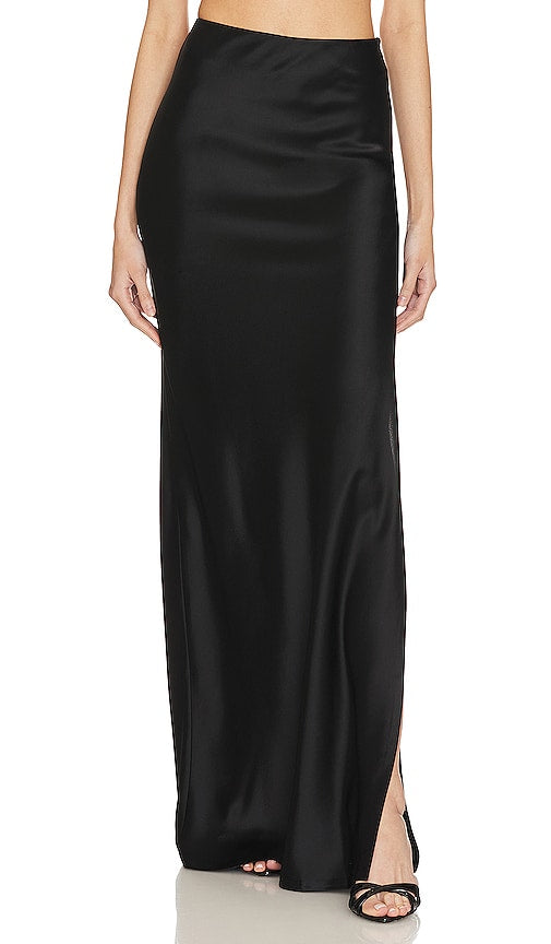 Nafsika Skourti Long Bias Skirt in Black - Nafsika Skourti Jupe longue biaisée en noir - Nafsika Skourti 黑色长斜裁半身裙 - Nafsika Skourti Langer Schrägrock in Schwarz - Nafsika Skourti 롱 바이어스 스커트 - Gonna lunga in sbieco Nafsika Skourti in nero
