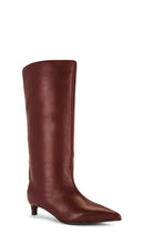 Nakedvice x REVOLVE The Stacey Boot in Burgundy