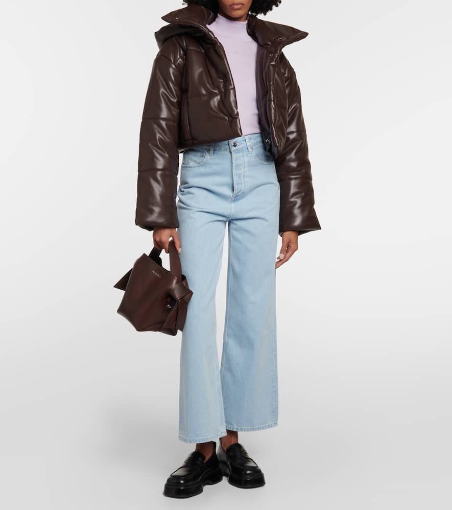 Nanushka Aveline faux leather puffer jacket