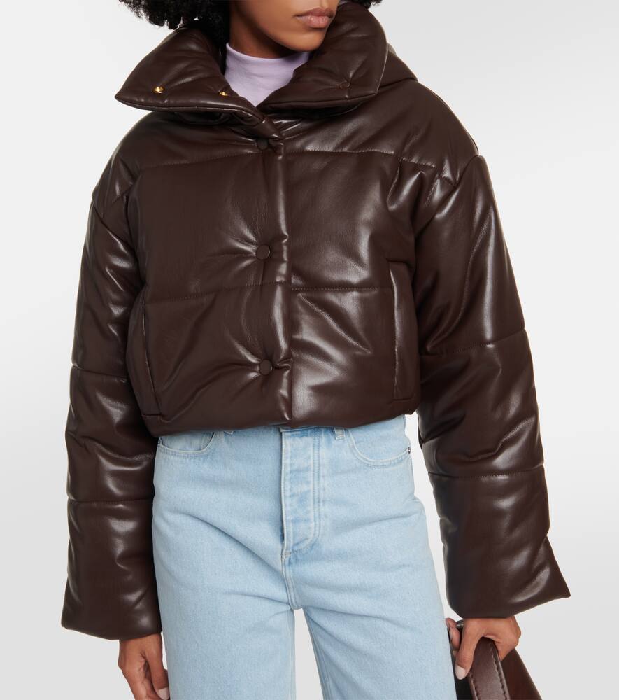 Nanushka Aveline faux leather puffer jacket