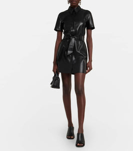 Nanushka Halli faux leather minidress