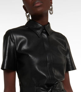 Nanushka Halli faux leather minidress