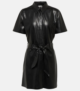 Nanushka Halli faux leather minidress