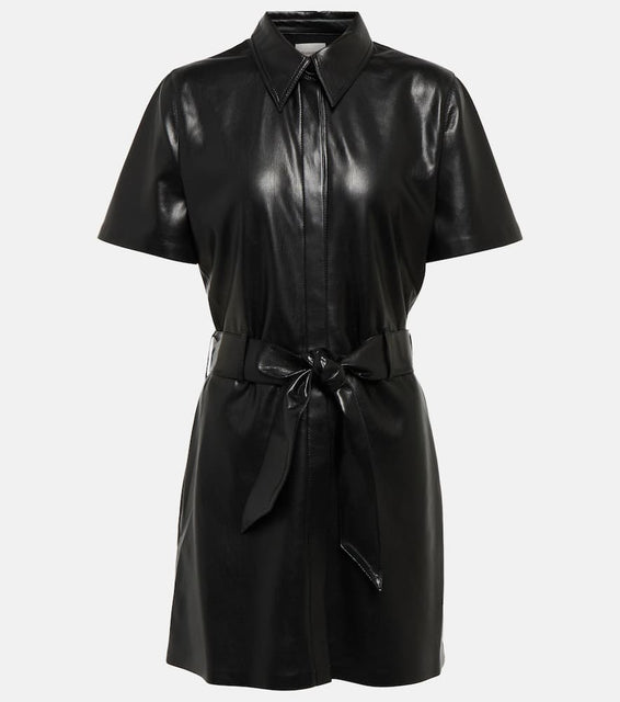 Nanushka Halli faux leather minidress