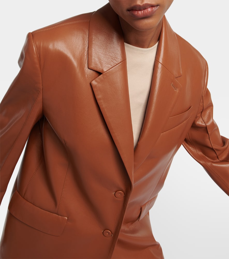 Nanushka Karo faux leather blazer