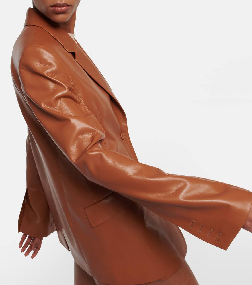 Nanushka Karo faux leather blazer