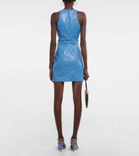 Nanushka Layan faux leather cutout minidress