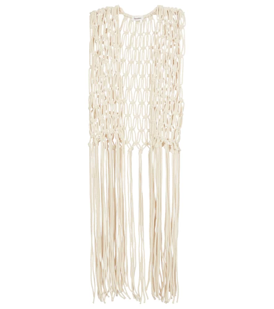 Nanushka Thuza macram√É¬© vest