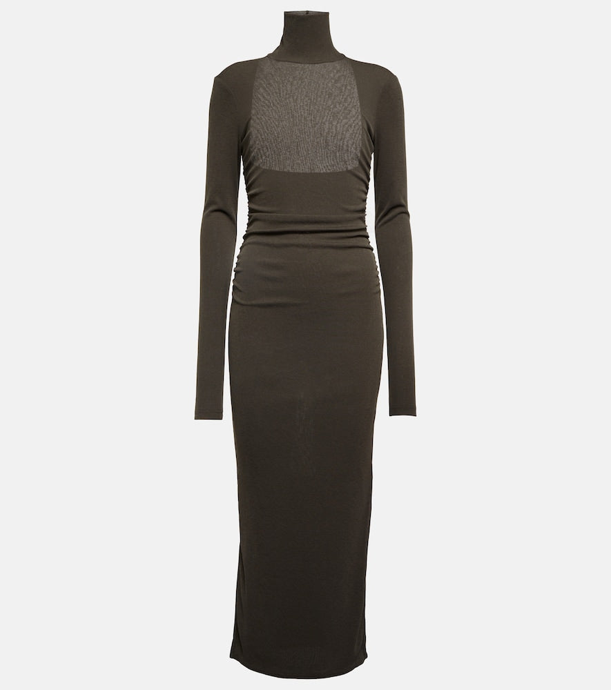 Nanushka Turtleneck midi dress. Nanushka 高领中长连衣裙