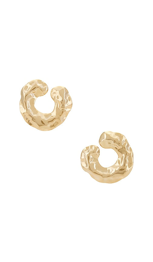 Natalie B Jewelry Helena Earrings in Metallic Gold