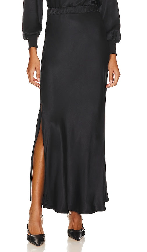 Nation LTD Maribel Bias Skirt in Black - Nation LTD - Jupe biaisée Maribel en noir - Nation LTD Maribel 黑色斜纹半身裙 - Nation LTD Maribel Schrägrock in Schwarz - Nation LTD 마리벨 바이어스 스커트 - Gonna Nation LTD Maribel Bias in nero