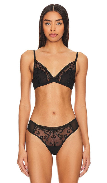 Natori Embellished Underwire Bra in Black - Soutien-gorge à armatures orné Natori en noir - Natori 黑色带装饰钢托文胸 - Natori verzierter Bügel-BH in Schwarz - Natori 엠벨리시드 언더와이어 브라(블랙 색상) - Reggiseno con ferretto decorato Natori in nero