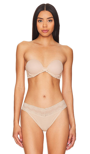 Natori Feathers Strapless Multi Way Bra in Neutral