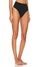 Natori Liquid High Rise Thong in Black