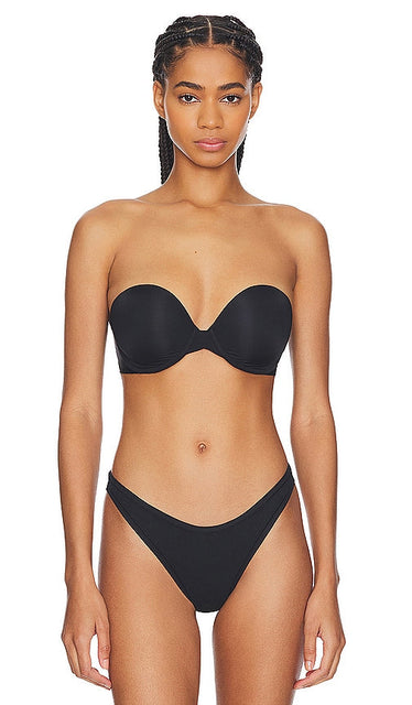 Natori Minimal Strapless Contour Bra in Black