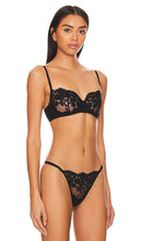 Natori Plush Romance Balconette Bra in Black