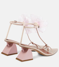 Nensi Dojaka Appliqu√É¬© leather thong sandals