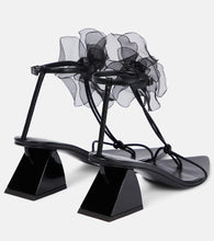 Nensi Dojaka Appliqu√É¬© leather thong sandals