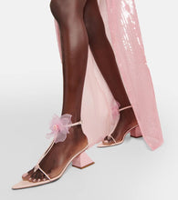 Nensi Dojaka Appliqu√É¬© leather thong sandals