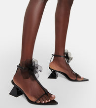 Nensi Dojaka Appliqu√É¬© leather thong sandals