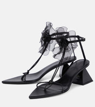 Nensi Dojaka Appliqu√É¬© leather thong sandals