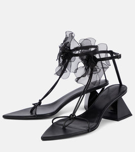 Nensi Dojaka Appliqu√É¬© leather thong sandals