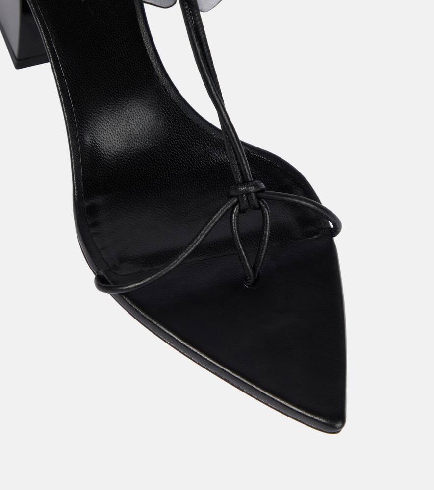 Nensi Dojaka Appliqu√É¬© leather thong sandals