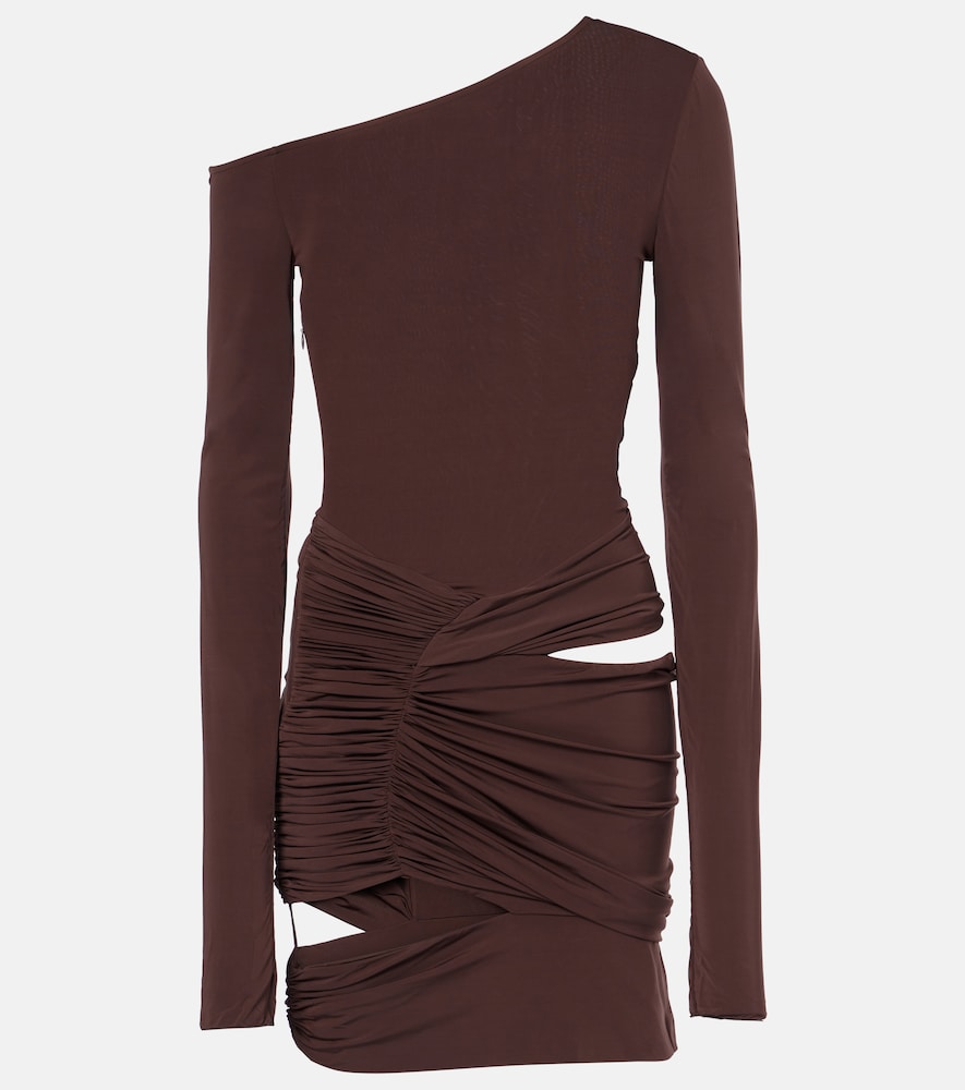 Nensi Dojaka Asymmetric cutout minidress. Nensi Dojaka 不对称镂空迷你裙