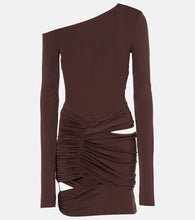 Nensi Dojaka Asymmetric cutout minidress. Nensi Dojaka 不对称镂空迷你裙