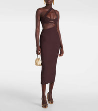Nensi Dojaka Asymmetric silk midi dress
