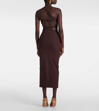 Nensi Dojaka Asymmetric silk midi dress