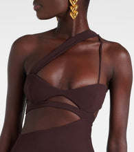 Nensi Dojaka Asymmetric silk midi dress