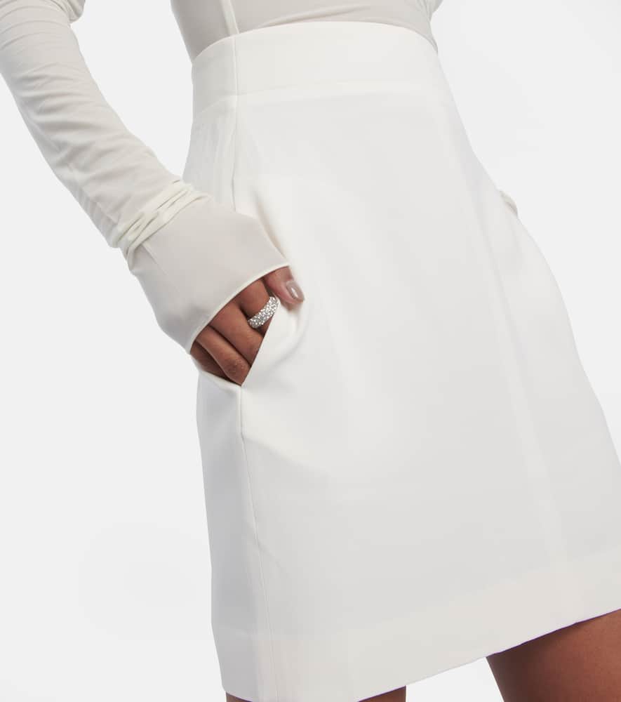 Nensi Dojaka Bridal cutout crêpe minidress