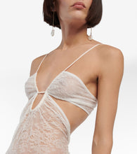 Nensi Dojaka Bridal cutout lace gown
