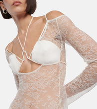 Nensi Dojaka Bridal cutout lace gown