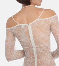 Nensi Dojaka Bridal cutout lace gown