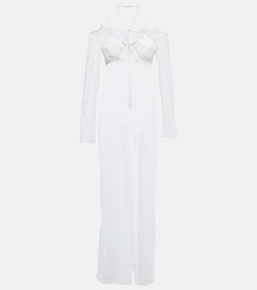 Nensi Dojaka Bridal cutout lace gown. Nensi Dojaka 镂空蕾丝新娘礼服