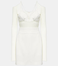 Nensi Dojaka Bridal cutout  minidress. Nensi Dojaka 新娘镂空迷你裙