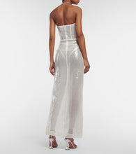 Nensi Dojaka Bridal sequined gown