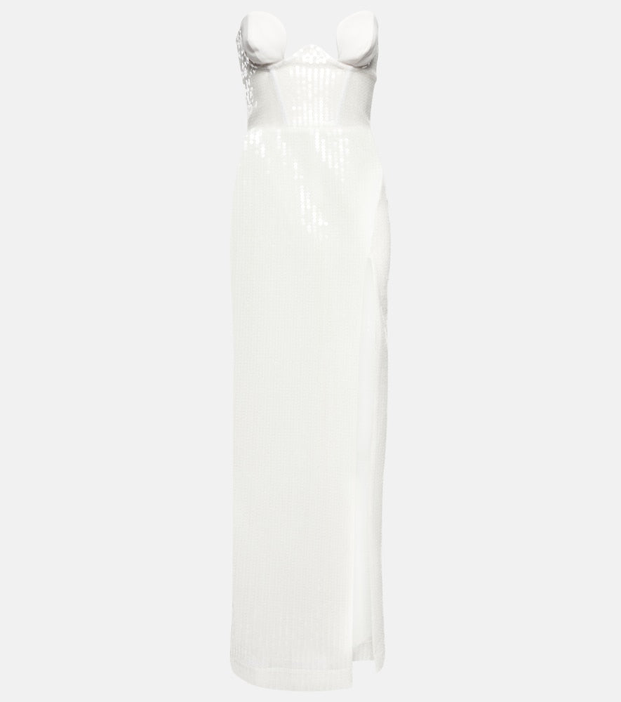 Nensi Dojaka Bridal sequined gown. Nensi Dojaka 亮片婚纱